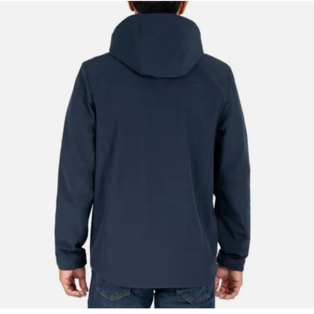 Gerry Men's Softshell Jacket Wind & Water Resistant Blue Size M - Picture 2 of 5